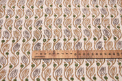 Designer cotton fabric, thick cotton 44" wide, fabric for window shades, cushions, tablecloth, bags and baskets - KERSANGRI