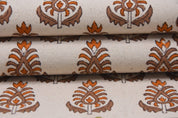 Block print floral handmade print thick cotton fabric window shades and curtains pillow cover sofa cushions - KALASH