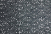 Hand block print drapery linen fabric, thick linen pure 58" wide, designer fabric for pillow and cushion covers - NEEL GAGAN