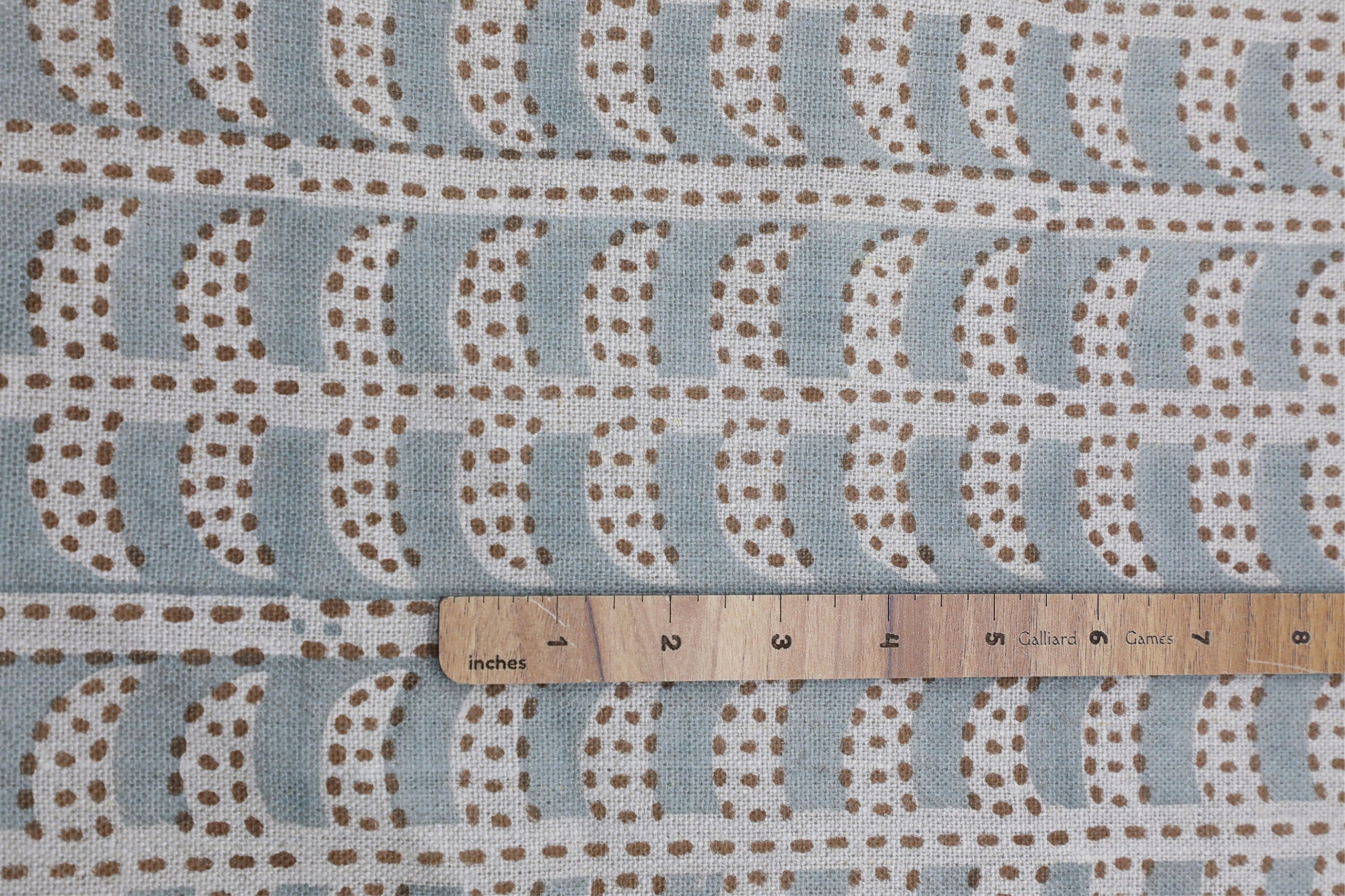 Floral block print thick linen pure 58" wide, fabric for couch cover and cushions, striped pattern print fabric - GARUD