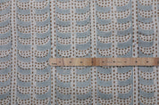 Floral block print thick linen pure 58" wide, fabric for couch cover and cushions, striped pattern print fabric - GARUD