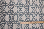 Printed fabric for window curtains, lampshade, pillow covers and napkins, thick linen pure 58" wide, Indian handmade art - ULTA KAMAL