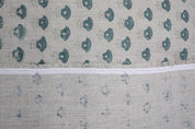 Printed linen fabric, cushion natural thick linen pure fabric, hand block art, chair cover, pillows - KOHINOOR