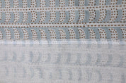 Floral block print thick linen pure 58" wide, fabric for couch cover and cushions, striped pattern print fabric - GARUD