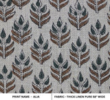 Handmade blockprint Thick linen pure fabric ALIA
