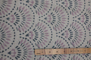 Thick linen pure 58" wide fabric for boho decor, sofa cover, curtains, cushion, handmade floral art - SHUBHARAMBH
