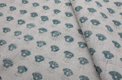 Printed linen fabric, cushion natural thick linen pure fabric, hand block art, chair cover, pillows - KOHINOOR