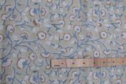 Handmade block print fabric for cushions, pillow, lampshade and curtains, Indian clothing fabric - HIMACHAL