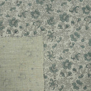Premium Hand Block Print Green Thick linen Fabric - Saundarya