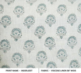 Block Print Handmade Floral Viscose Linen Fabric – Inderjeet