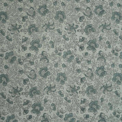 Premium Hand Block Print Green Thick linen Fabric - Saundarya