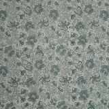 Premium Hand Block Print Green Thick linen Fabric - Saundarya