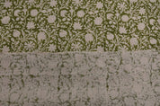 Indian Handmade Block Print Beige Thick Linen Fabric – Chakri