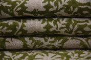 Indian Handmade Block Print Beige Thick Linen Fabric – Chakri