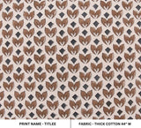 Indian Handmade Block Print Brown Floral Duck Canvas Fabric – Titlee