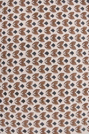 Indian Handmade Block Print Brown Floral Duck Canvas Fabric – Titlee