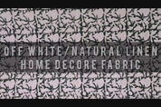 Block Printed Duck Canvas Black and Beige Floral Fabric for Cushion Covers & Sofa Decor – MIDNIGHT GUDHAL