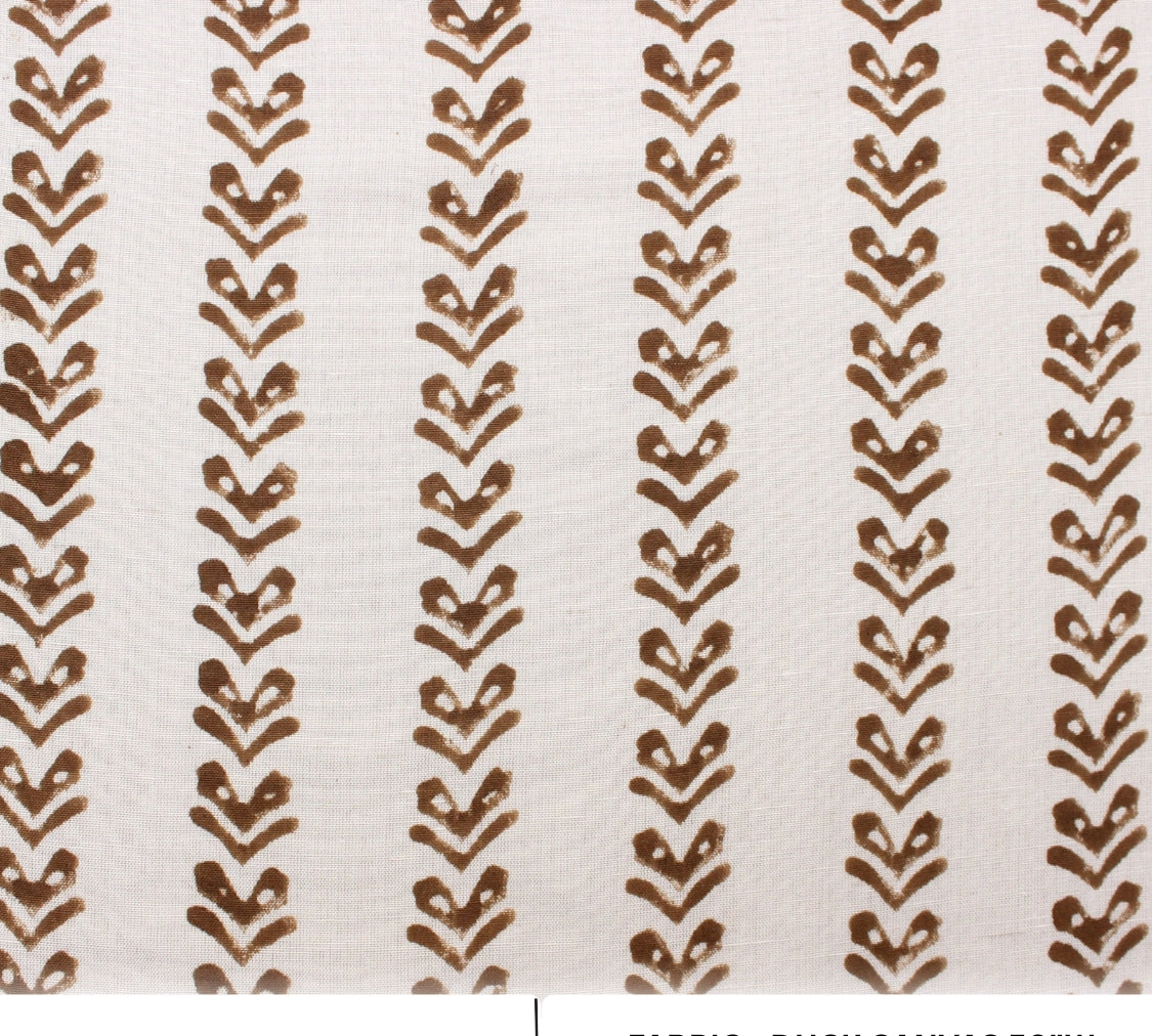 Tribal arrow pattern on duck canvas fabric
