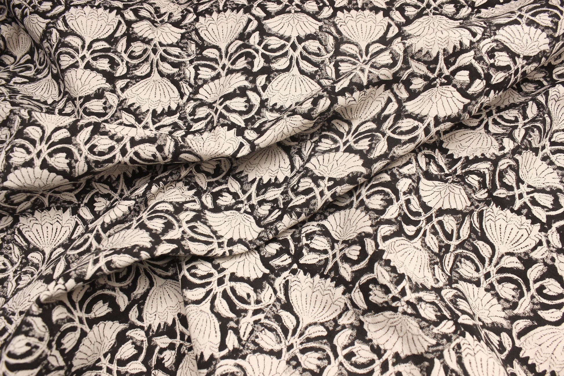 Fabritual block print linen fabric, handblock thick linen, pure linen fabric,