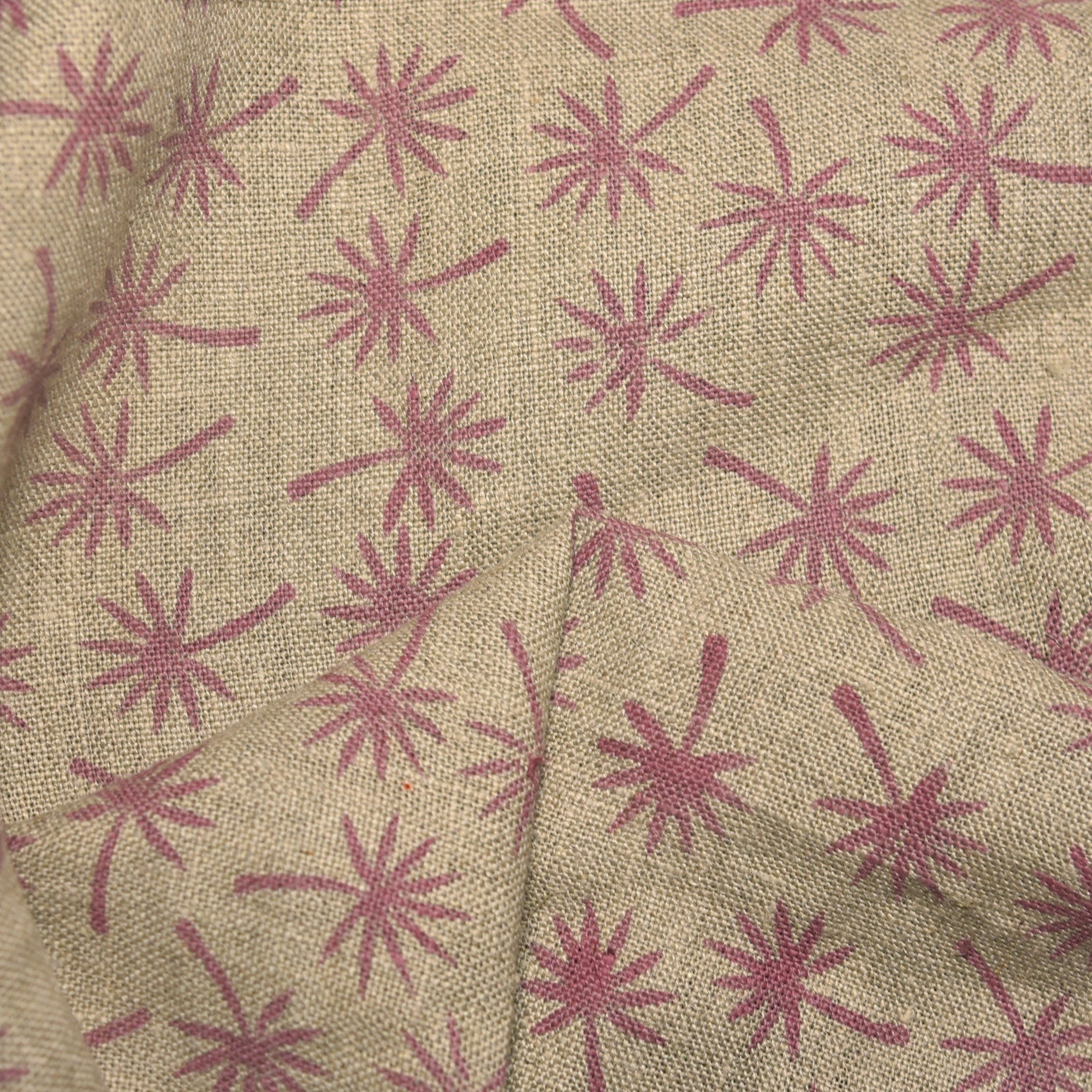 Coconut Tree  Handloom Linen Fabric Linen Fabric Flower Colour Upholstery Fabric, Pillow Cover,Thick Linen Fabric Natural Colour