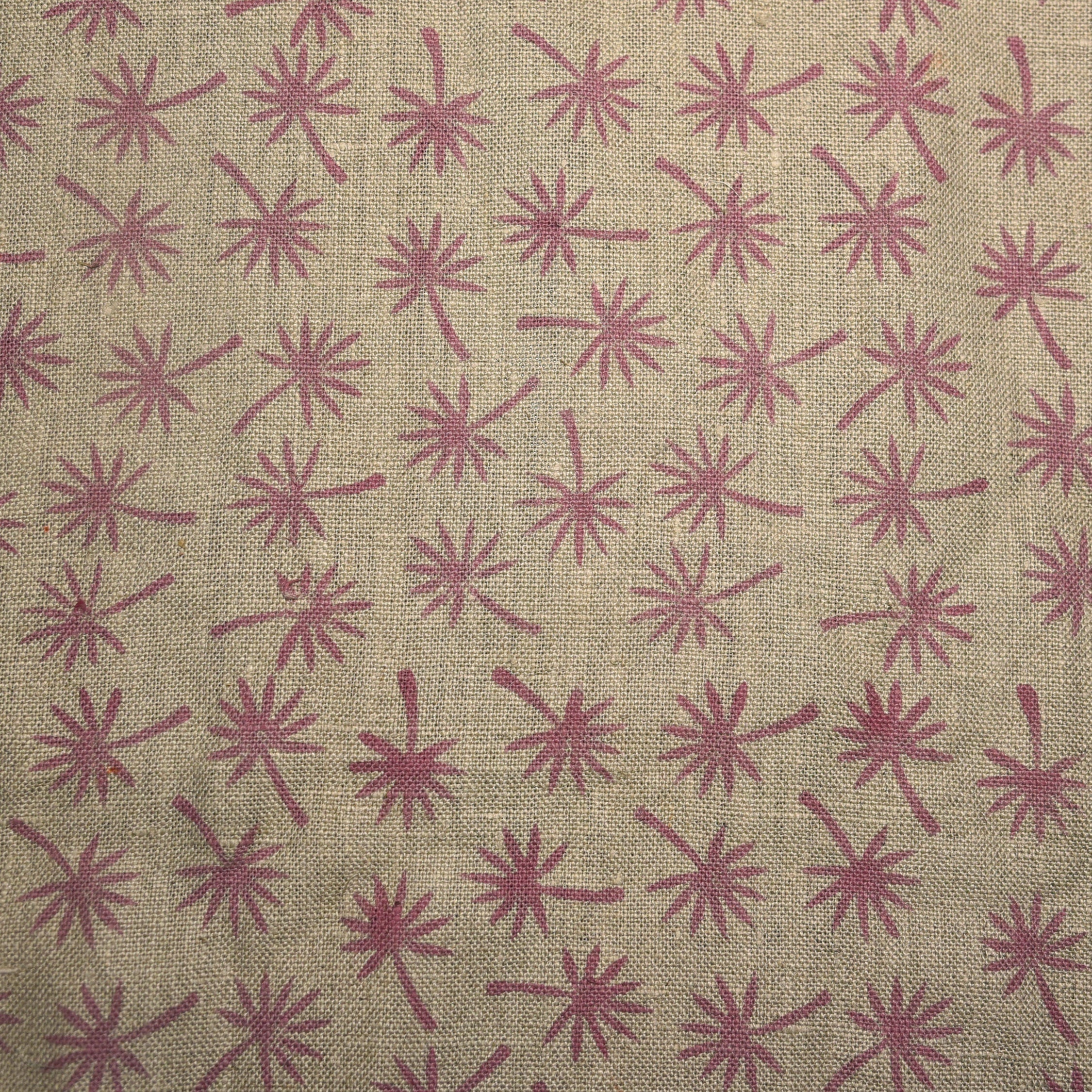 Coconut Tree  Handloom Linen Fabric Linen Fabric Flower Colour Upholstery Fabric, Pillow Cover,Thick Linen Fabric Natural Colour