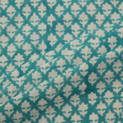Block Print Linen Fabric, Pinkcity Jaal  Block Print Handloom Linen Fabric Heavy Linen Fabric Natural Linen Fabric