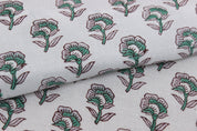 Linen Fabric, Rohini, Block Print, Fabric By Yard, Indian Handloom Fabric, Home Décor