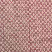 Block Print Linen Fabric, Pinkcity Jaal  Plain Linen Home Decor,Pink Floral Block Print  By The Yard Softened Stonewashed Fabricindian Natural Linen Extra Wide
