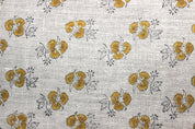 Chitranjan  Fabric From India  Linen Block Print Fabric, Upholstery Curtain & Pillow Cover  Hand Blocked Linen Fabric, Indian Hand Print