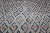 Ikat  Block Print On Linen Fabric  Hand Blocked Printed Indian Fabric By The Yard