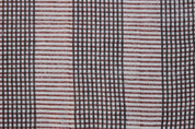 Amayra Rust Black  Natural Linen Fabric By The Yard, Linen Fabric For Table Linen, Block Print Fabric For Cushion Throw & Pillow Covers