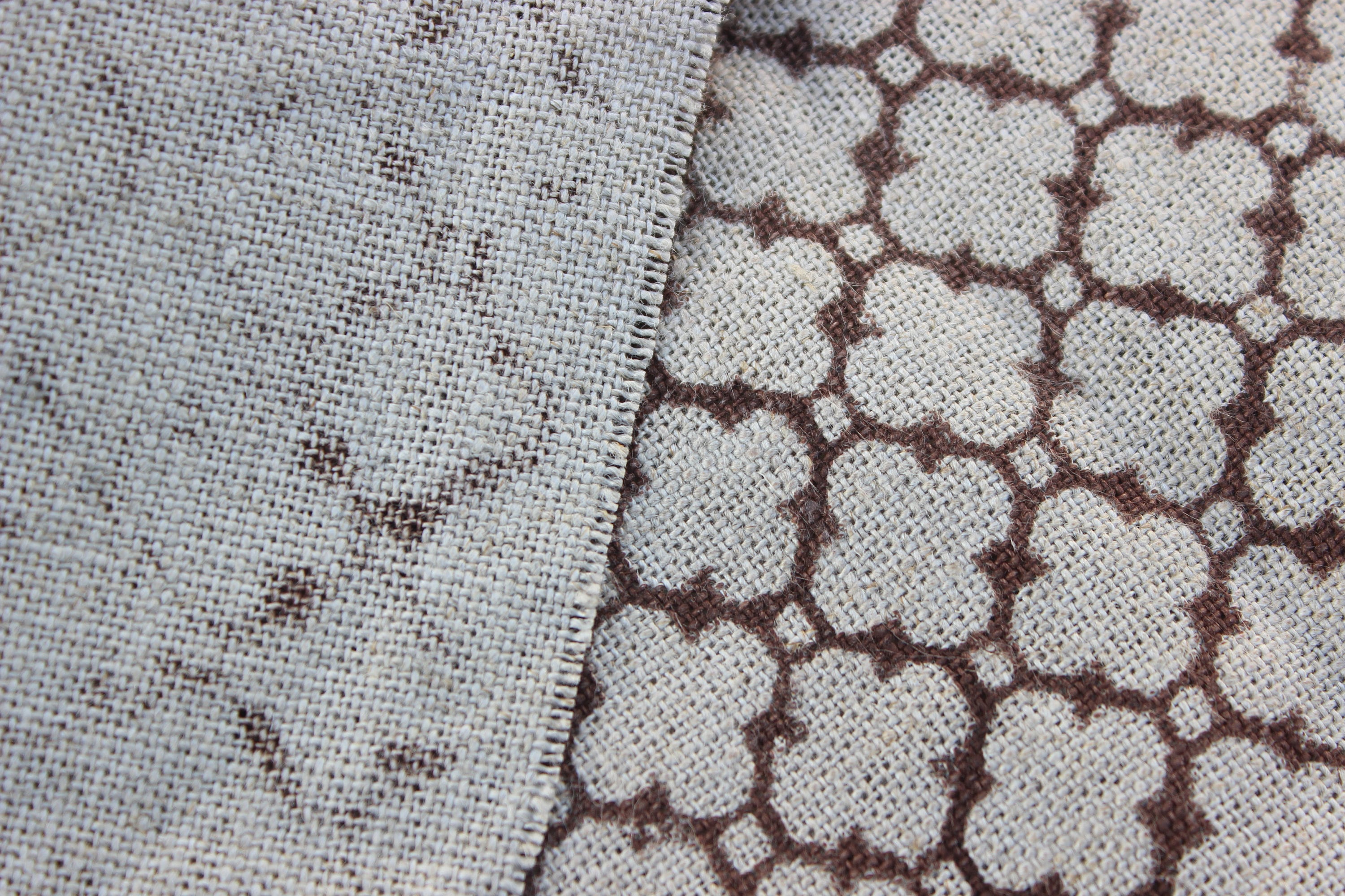 Block Print Linen Fabric, Paheli  Fabric By The Yard, Indian Fabric, Handmade Hand Block Print Fabric, Designer Upholstery Blockprint Pillow Fabric