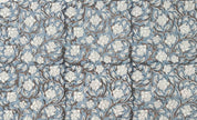 Amritvela Grey  Linen Fabric, Block Print Fabric, India Fabric, Luxury Fabric By The Yard, Linen Tablecloth Fabric  100% Natural Linen