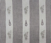 Block Print Linen Fabric, Urban Flag  Merlot Wine Color Dual Pattern Block Print Linen Fabric, Latest Pattern For Stylish Cushion And Pillow, Lining Pattern Fabric