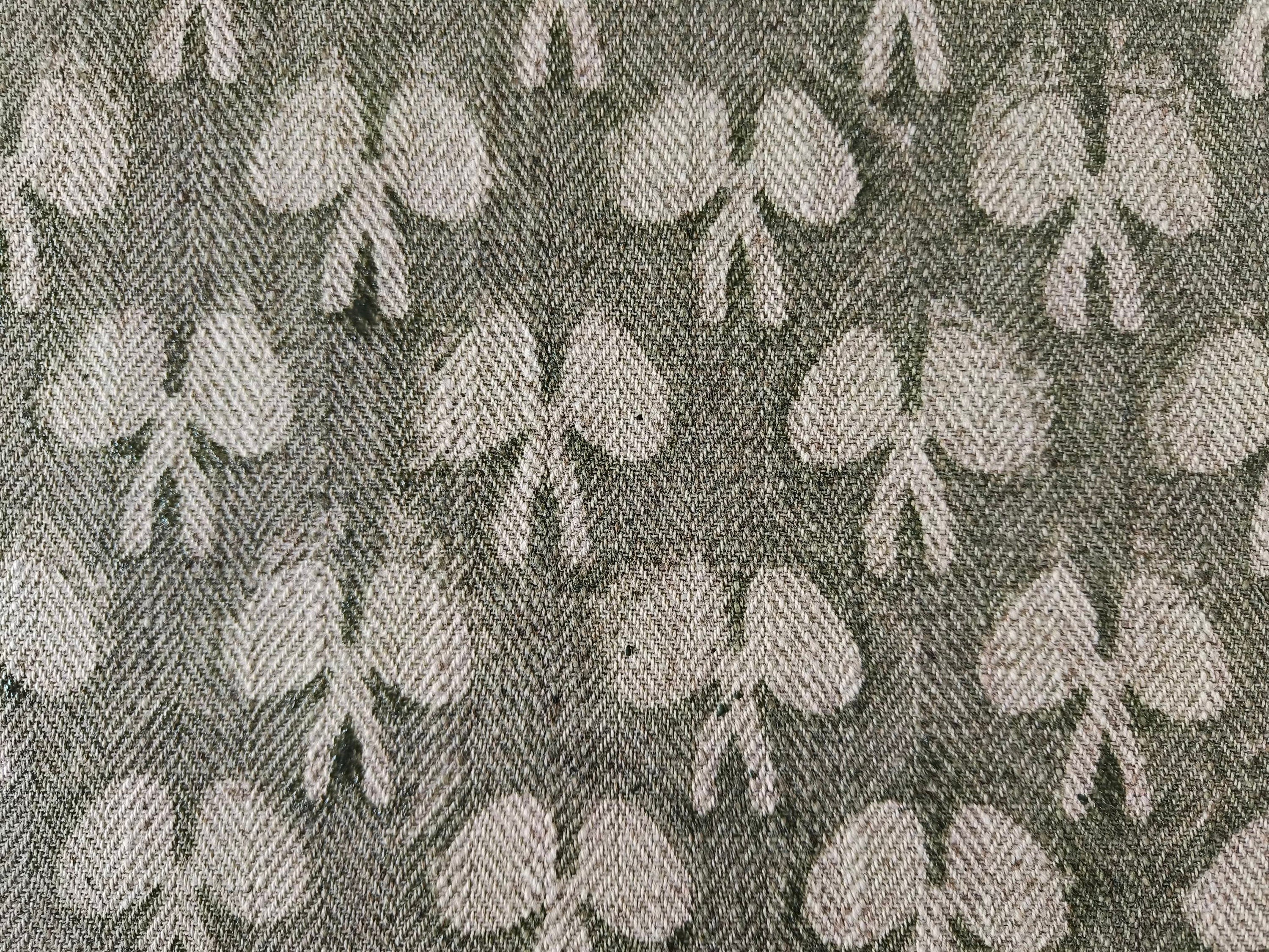 Linen Fabric, Mushroom, Block Print, Fabric By Yard, Indian Handloom Fabric, Home Décor