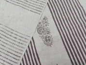 Block Print Linen Fabric, Urban Flag  Merlot Wine Color Dual Pattern Block Print Linen Fabric, Latest Pattern For Stylish Cushion And Pillow, Lining Pattern Fabric
