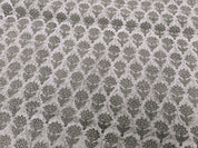 Block Print Linen Fabric, Pankhudi White, Heavy Thick Linen, Best Cushion Cover, Hand Block Print Fabric, Upholstery Fabric, Latest Cushion