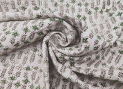 Linen Fabric, Rajnigandha, Block Print, Fabric By Yard, Indian Handloom Fabric, Home Décor