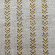 Block Print Linen Fabric, Tribal Arrow  Linen Running Fabric Mustard Color Thick Linen, Geometrical Designs, Upholstery Fabric Pure Linen Decorative Cushion Fabric