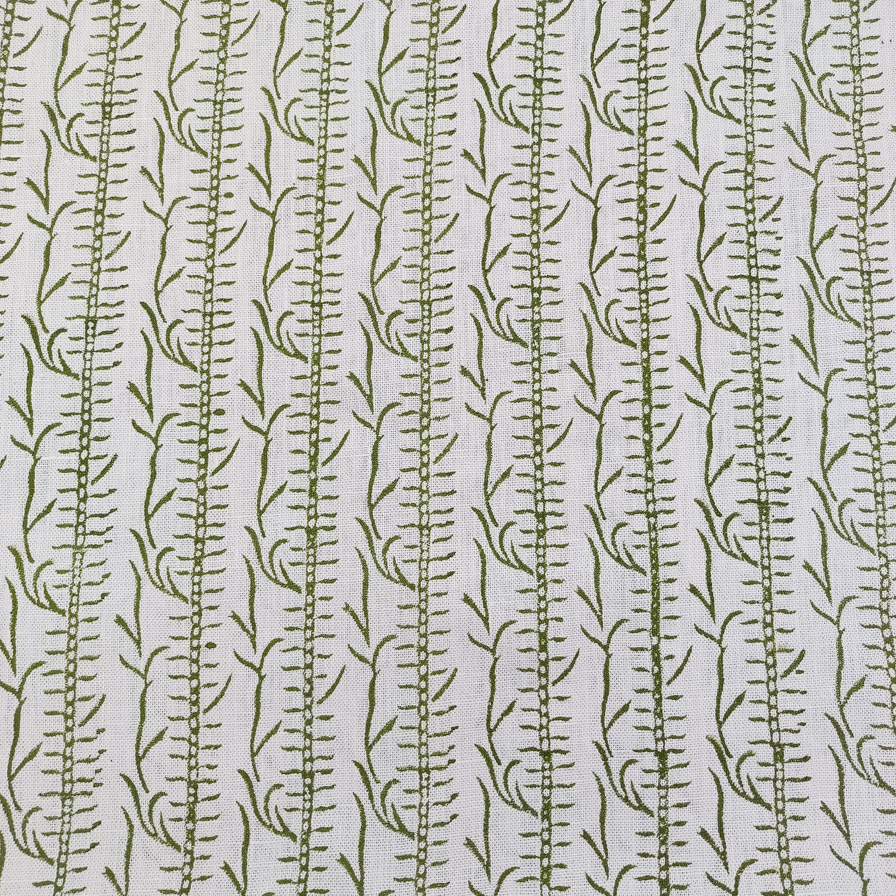 Block Print Linen Fabric, Sugarcane  Natural Off White Linen Fabric  Handmade Block Print Linen  Home Decor Upholestery Fabric By The Yard