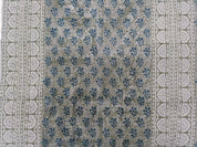 Linen block print fabric , handloom linen 58" wide fabric by the yard, Indian hand block, curtain pillow - RANGOLI ART