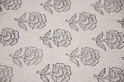 Block Print Pure Linen 58" Wide, Indian fabric, Floral Print Upholstery Fabric, pillow cover, fabric by yard - Rohini
