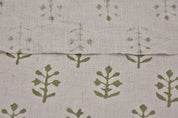 Pure Linen 58" Wide, Hand Block Print, Indian fabric, home decor, Organic Linen, printed fabric, Linen by yard - Tula