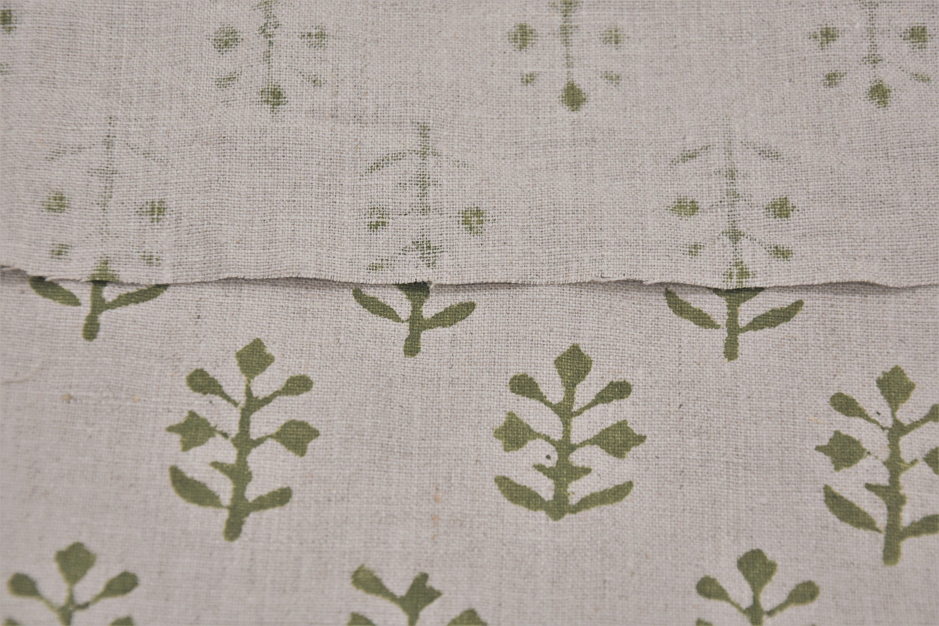 Pure Linen 58" Wide, Hand Block Print, Indian fabric, home decor, Organic Linen, printed fabric, Linen by yard - Tula