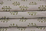 Pure Linen 58" Wide, Hand Block Print, Indian fabric, home decor, Organic Linen, printed fabric, Linen by yard - Tula