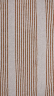 Natural pure Linen 58" Wide block print fabric, upholstery, Modern fabric, Handloom Linen by yard, Pillow covers - Ziba