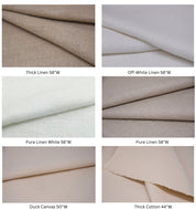 Thick linen 58" W fabric handmade art block print pillow, floral cushion covers, upholstery, curtains linen -RAMESHWARAM
