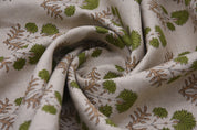 Block print pure linen 58" wide decorative cushions, window curtains, premium fabric, table cover, lampshades - RISHI