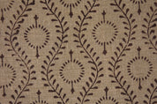 Thick linen 58" wide, hand block print, upholstery fabric, linen by yard, cushions, and curtains, designer fabric - LEHER