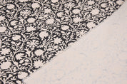 Block print linen fabric, thick cotton 44" wide, Indian fabric, window shades and curtains, durable cotton fabric - CHAKRI